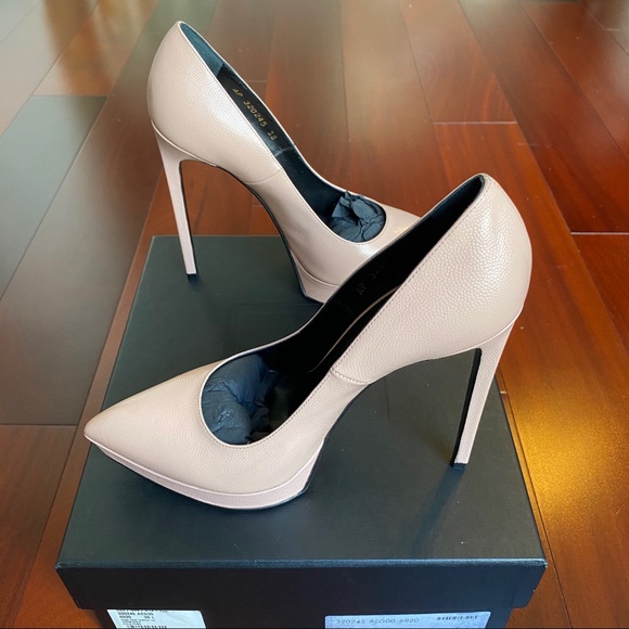 NWT Saint Laurent Patent Leather Pumps Heels 5" - Picture 5 of 8